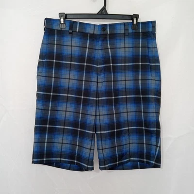 Шорты в клетку мужские Nike для гольфа размер 32 Tour Performance Dri-Fit плоские спереди китайские  - Изображение 1 из 4