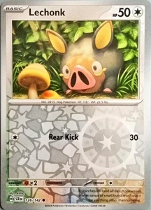 Lechonk Stellar Crown Pokémon TCG 126/142 Reverse Holo Common ࿊ - Bild 1 von 2