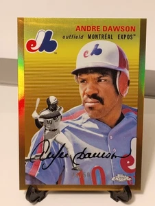 2023 Topps cromo platino aniversario - Andre Dawson #496 refractor de oro/50 - Imagen 1 de 5