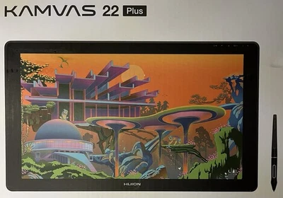 Huion Kamvas 22 Plus QLED Pen Display + KeyDial Remote – Excellent - Image 1 of 4