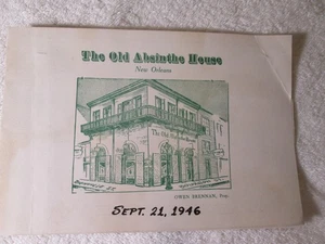 Vintage 1940s The Old Absinthe House Bar New Orleans Louisiana Souvenir Photo - Picture 1 of 5