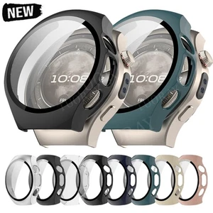 PC+Tempered Glass Case For Huawei Watch 5 42mm 46mm Full Screen Protector Cover - Picture 1 of 72