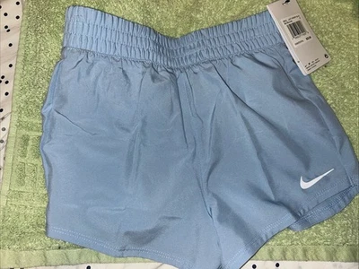 Pantalones Cortos Nike Niñas Azul Claro Talla 6 Nuevos con Etiquetas Foto 1 de 2