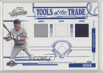 2005 Playoff Absolute Memorabilia Blue Triple Materials /150 Richie Sexson - Image 1 of 2