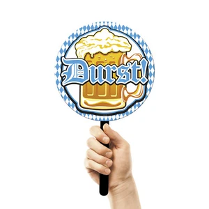 Oktoberfest Deko Schild Hinweisschild Bier Durst Kneipenschild Bierdurst Partyde - Bild 1 von 1