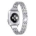Bling Stainless Steel Slim Band Strap For iWatch Series 1 2 3 4 38/42/44MM
