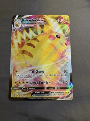 JUMBO Pokemon Card Pikachu VMAX SWSH286 Oversized Promo Holo - Image 1 of 2
