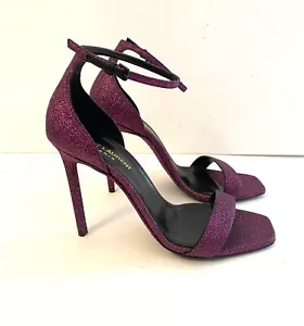 795 $ Saint Laurent bernsteinfarbene Sandalen neu im Karton - Bild 1 von 6