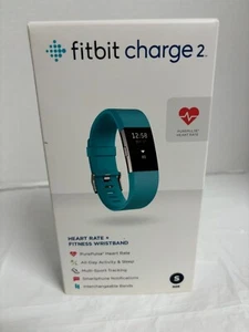Fitbit Charge 2 FB407STES Fitness Tracker Small, Teal Very Gently Used WORKS - Picture 1 of 10