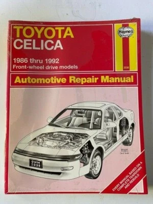 Toyota Celica1986 - 1992 Front-Wheel Drive Haynes Automotive Repair Manual  NEW - Image 1 of 2