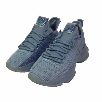 Steve Madden SM NY90 MAXIMA Mujer Tenis Bebé Azul Estrás Talla 7.5M Foto 1 de 4