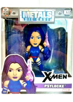 Jada Toys Die-Cast Metals PSYLOCKE Figura 4" Pulgadas X-Men Marvel Comics Nuevo M355 Foto 1 de 4