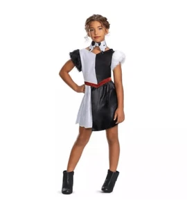 Disney Villains Kids Cruella de Vil Halloween Costume Dress - 7-8 Medium #1132 - Picture 1 of 5