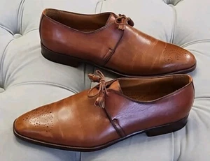 GERARD SENE 1770 Hombres Cuero Marrón Borla Cordones Mocasín Zapatos de Vestir 9.5 B $975 - Imagen 1 de 17
