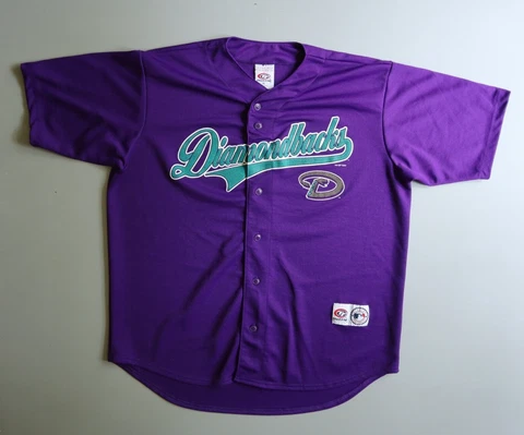 Vintage Arizona Diamondbacks Purple Baseball Jersey XL Adult Mens Cover