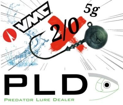 VMC Jigkopf Ball Head 2/0 - Bleikopf, Gummifisch, Angelzubehör, Softbait, Haken - Bild 1 von 4