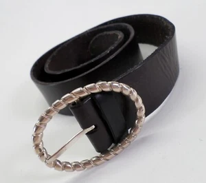 Cinturón de cuero Eddie Bauer 32 S marrón oscuro 0163535 angustiado - Imagen 1 de 10