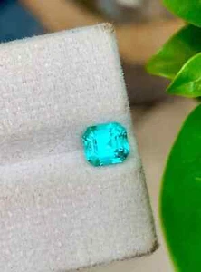 9,18 ct zertifizierter natürlicher Paraiba Turmalin neonblau Asscher loser Edelstein - Bild 1 von 5