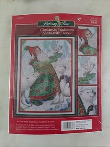 NEW Designs for the Needle Santa with Doves Counted Cross Stitch Kit 319837  - Picture 1 of 5