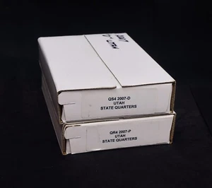 2007 P&D Utah State $25 Quarter Bags, Sealed OGP Boxes QR4 & QS4 - Picture 1 of 3