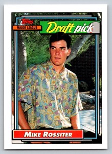 1992  Topps #474 Mike Rossiter Rookie Card Oakland Athletics