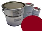 1 Liter Set 2K Car Paint For Daf 0754046 Robijnrood No Clear Varnish Color Red