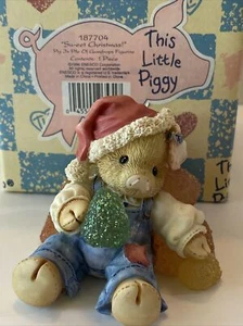 Enesco This Little Piggy Su-eet Christmas Pig in Pile of Gumdrops 187704 - Picture 1 of 12