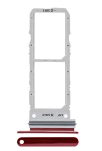 Dual Sim Card Tray Compatible For Samsung Galaxy Note 10 (Aura Red) - Picture 1 of 3