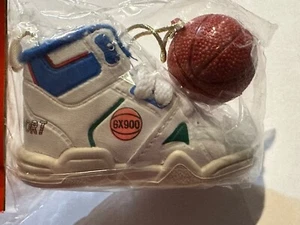 Vtg Kurt S Adler Santas World Basketball Ornament Ball High Top Shoe Sneaker New - Picture 1 of 8