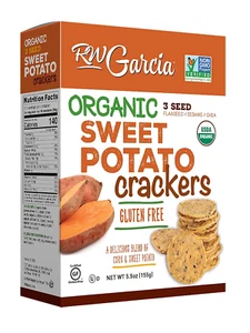 Organic Sweet Potato Crackers, Gluten Free, 5.5Oz Boxes, 6 Pack - Picture 1 of 6