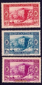EBS Argelia Francesa 1937 Conquista de Constantino - DZ 131//134 - Estampillada sin montar o nunca montada** Juego corto - Imagen 1 de 1