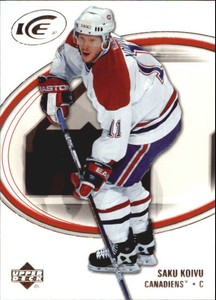 2005-06  Upper Deck Ice Canadiens Hockey Card #50 Saku Koivu