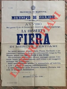 Fiera annuale di Merci e Bestiame a Sermide, 3, 4, 5 ottobre. - Picture 1 of 1
