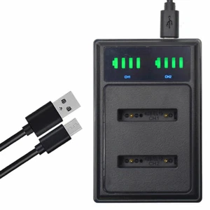 LED Dual Battery Charger For Fujifilm Mini 90 Neo Classic Instant Z200fd Z250fd - Picture 1 of 7