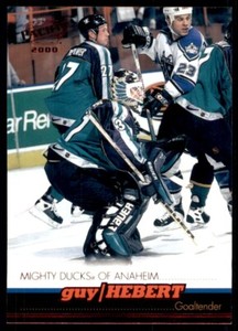1999-00 Pacific Red Guy Hebert Anaheim Mighty Ducks #7