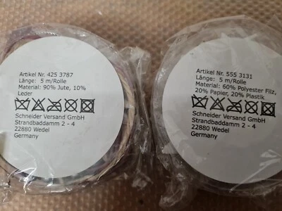 51 Rolle Geschenkband, Dekoband  Neu Violett & Weiß 255 Meter (Je Rolle 5m) - Bild 1 von 4