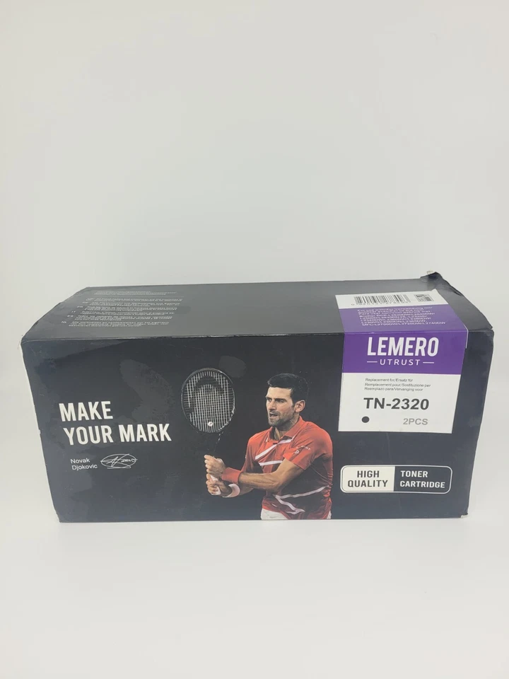 Brother TN-2320 Black Toner Cartridges x2 twin pack Black - Image 1 of 1