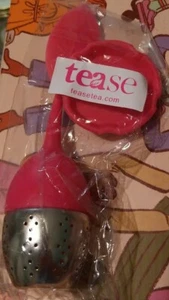 Silicone Tea Infuser Loose Leaf Tea Strainer Bright Pink Tease Tea Brand New - Picture 1 of 1