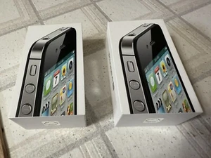 2- OEM BLACK APPLE IPHONE 4S BOX ONLY 16GB MODEL A1387 - Photo 1 sur 7