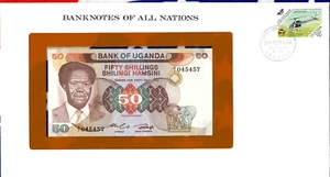 Banknotes of All Nations Uganda 1985 P-20 50 shilling UNC Replacement X/1 045457 - Picture 1 of 3