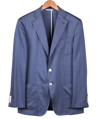 Ermenegildo Zegna кашемир шелк елочка легкий без подкладки Куртка Пальто 40 R - Изображение 1 из 4