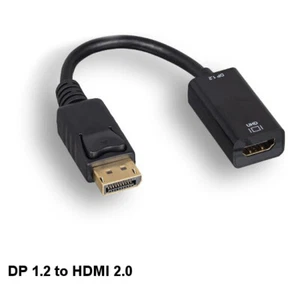 Displayport 1.2 Male to HDMI 2.0 Female Active Adapter 4Kx2K 60Hz HDTV Display - Picture 1 of 2