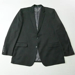 Haggar 46L Black Tailored FIt Travel Performance Blazer Sport Coat Suit Jacket - Picture 1 of 12