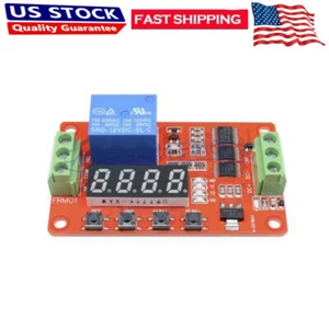 DC12V PLC Relay Multifunction Self-lock Cycle Timer Module Delay Time Switch USA - Picture 1 of 9