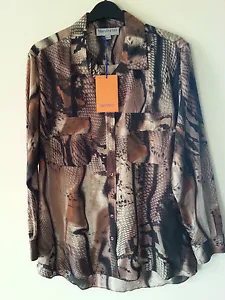 Mary Portas Shirt, animal print, New, rrp £105, size 8 - Picture 1 of 1