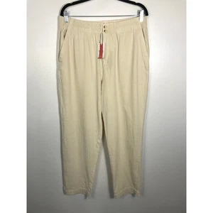 Nuevo pantalón relajado L Elle de algodón para mujer capa marina viaje de vacaciones - Imagen 1 de 15