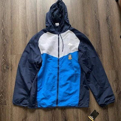 Spalding Men’s Jacket, Water Repellant, Size Medium, Blue Navy White, NWT - Image 1 of 3