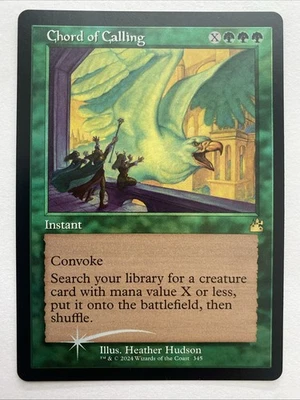MTG Chord of Calling RETRO FRAME FOIL Ravnica Remastered 345​​ NM - Image 1 of 3