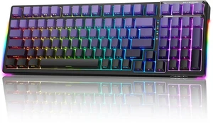 F98 Mechanical Keyboard RGB, Tri-Mode Bluetooth/2.4G/USB-C Hot Swappable 99 K... - Picture 1 of 8