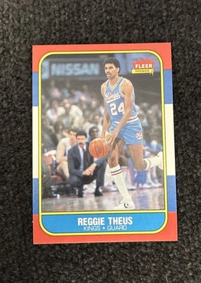 1986-87 Fleer Basketball Reggie Theus #108 Nm-Mint Centered And sharp Pack Fresh - Image 1 of 2